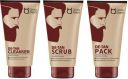 Qraa MEN DE-TAN CLEANSER FOR MEN 100gm + DE-TAN SCRUB FOR MEN 100GM + DE-TAN PACK FOR MEN 120GM  (3 Items in the set)...