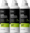 Qraa Men Hair Removal Cream Spray| Painless Body Hair Removal Powder Spray For Mens Spray  (600 ml, Set of 3)...
