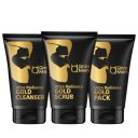Qraa Men Ultra Radiance Gold Kit for Men- With 24K Gold | For Anti-ageing and Instant Glow, Pack of 3 Wash, Scrub and Pack...