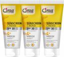 Qraa Sunscreen - SPF 30 , For Men & Women, Non-Greasy PA++++ Sunscreen Cream SPF 30|Helps Remove Tan|Helps in Sun Burn| Pack of 3  (150 g)...