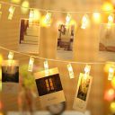 Quace 10 Led Photo Clips String Light Battery Powered(Not Included)...
