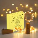Quace 20 LED Wine Bottle Cork Copper Wire String, 2M Battery Operated Wine Bottle Lights (Warm White, 2 Units)...
