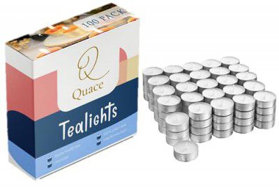 Quace Wax Tealight Candles Set of 100