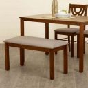 Quadro Rubber Wood Big Dining Bench - Brown...