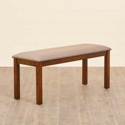 Quadro Rubber Wood Small Dining Bench - Brown