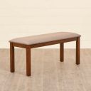 Quadro Rubber Wood Small Dining Bench - Brown...