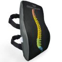 Qualisure Back Support For Chair & Car Seat- Premium Memory Foam Lumbar Cushion- Office And Driving Chair Back Rest For Back Pain Relief- Ergonomic Design For Posture Correction - Black...