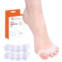 QualiTrue Toe Separator 5 Finger Toe Spreader Bunion Corrector For Women Men Men Toe Thumb Straightener Support Foot Pain Relief Bunion Splints, Toe Spacer, Big Toe Stretcher, Hallux Valgus (Any Colou...