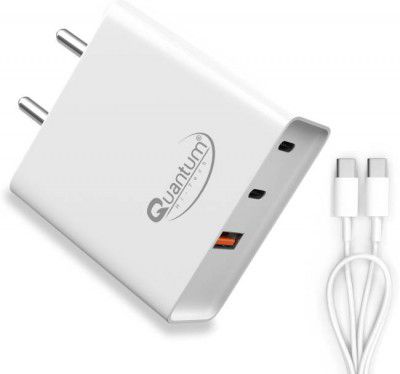 QUANTUM 6533 Laptop PD Charger 65 W Adapter (Power Cord Included)
