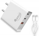 QUANTUM 6533 Laptop PD Charger 65 W Adapter (Power Cord Included)...
