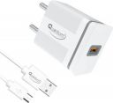 QUANTUM QHM 3300 Universal FAST Charger 20W, Smart Chip, Short circuit protection 20 W 3 A Mobile Charger with Detachable Cable  (White, Cable Included)...