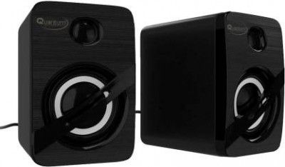 QUANTUM QHM 690 Portable Laptop/Desktop USB 2.0 Powered Multimedia Speaker with AUX Input Deep Bass, 3.5mm Audio Input 6 W Laptop/Desktop Speaker  (Black, 2.0 Channel)