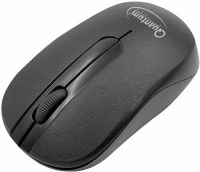 QUANTUM QHM271 / Silent Clicks Wireless Optical Mouse  (2.4GHz Wireless, Black)