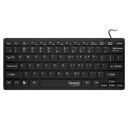 Quantum QHM7307 Mini Spill-Resistant USB Wired Slim Keyboard with Chocolate Keys Having 10 Million keystrokes for Laptop/Desktop (Black)...