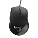 Quantum USB Wired Mouse, 1200 DPI Optical Sensor, Plug & Play Ergonomic Mouse for Comfortable All-Day Grip with 3-Button Design and clickable Scroll Wheel, USB 2.0 Mice for PC/Laptop, QHM251H (Black)...