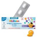 QUARANT VitaChews Kids Omega 3 Fish Oil DHA & EPA + Multivitamins Jelly Burst, Supports Healthy Brain, Balanced Immune System, Eye Health and Strong Teeth & Bones, Citrus Strawberry Natural Flavour (T...