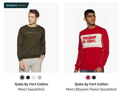 Qube By Fort Collins Men's Sweatshirt up to 62% off