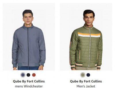 Qube By Fort Collins mens Windcheater up to 70% off