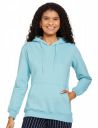 Qube by Fort Collins Women's Fleece Hooded Neck Blouson Sweatshirt...