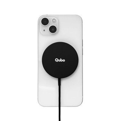 Qubo MagZap Z1 Wireless Charger from Hero Group, MagSafe Compatible with iPhone, QC Passed (Black)