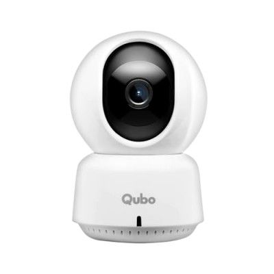 QUBO Smart 360 3MP 1296p WiFi CCTV Security Camera from Hero Group | Mobile App | 1TB SD Card Support