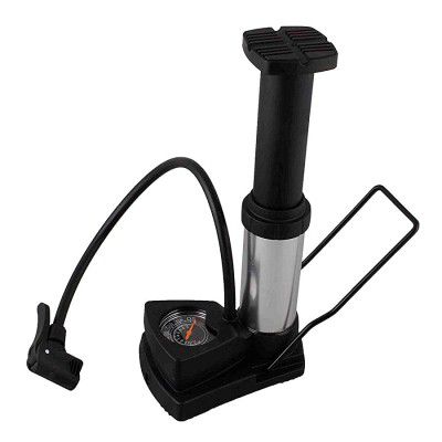 QUXIS Portable Mini Bike Pump Foot Activated with Pressure Gauge for Road