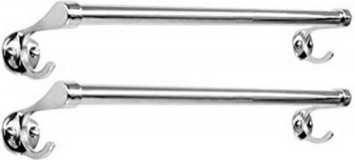 QUXOZO 24 inch 2 Bar Towel Rod  (Stainless Steel, Aluminium Pack of 2)