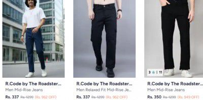 R.Code by The Roadster Life Co Jeans Starts At 337/- | FOR MEN