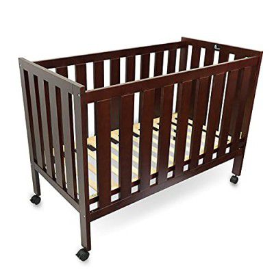 R for Rabbit Babys Den Lite Wooden Baby Cot/Crib Sofa Bed for Babies Sleeping 3 Level Height Adjustment (Light Brown)
