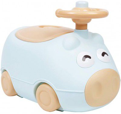 R for Rabbit Cucu Potty Seat Toilet Training Seat Chair with Removable Tray and Closing Lid for New Born Baby/Infant/Kids (Green)