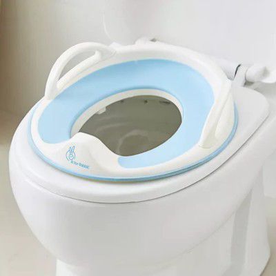 R for Rabbit Minimo Potty Seat Potty Training Seat Hang on the wall with Soft Cushion for New Born Baby Kids (Blue)