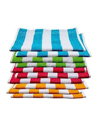 R K Textiles 100% Cotton Hand Towel ( Size 12 X 18 Inches Set of 6 Pieces) 