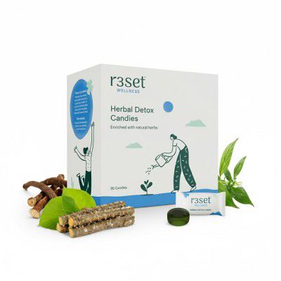 R3SET Detox Candy || Stress Reliever - 30 Herbal Candies for Cleansing and Wellness
