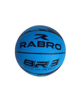 RABRO Basketball, Basketball Size 3, BR3 Rubber Basketball Official Size & Weight (Blue)