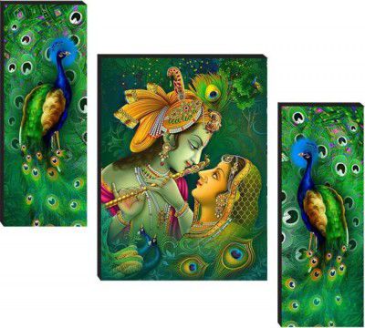 Radha Krishna Home Décor 3d Digital Reprint 12 inch x 18 inch Painting