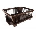RADIANT Basket Drainer & Dish Drainer Basket for Kitchen/Utensil Stand for Kitchen/Dish Drying Rack with Drainer/Bartan Stand/Dish Rack for Kitchen (Brown, Plastic)...