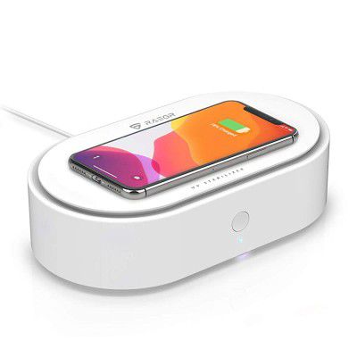 RAEGR Arc 1500 10W Qi Fast Wireless Charger for Qi-Enabled Phones - White RG10123