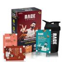 Rage Coffee 30 Silk Blend Assorted Coffee Sachets | 10 Sachets Each Flavour (Vanilla Velvet, Belgian Chocolate, Creamy Hazelnut)| Makes 30 Cups | Rich & Bold Instant Coffee Flavour Coffee | For Hot/ C...