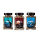 Rage Coffee Combo Pack of 3 - Irish Hazelnut & Dark Chocolate & Creme Caramel Flavoured Ground Coffee 50 Gms Each, Glass Bottle...