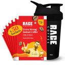 Rage Coffee Extra Strong Premium Blend Coffee Sachets - (Pack of 50) for Hot & Cold Coffee Powder + Multi-purpose Shaker 400 ml...