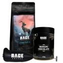 Rage Coffee South Indian Filter Coffee Powder (250g) + Drinking Chocolate Powder (100g) Bundle with Frother | Perfect for Coffee and Hot Chocolate Lovers...