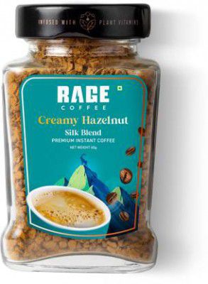 RAGE Flavoured Instant Coffee (60 g, Hazelnut Flavoured)