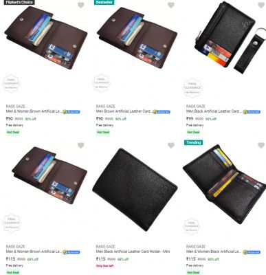 Rage Gaze Wallets Starts ₹90 | Upto 91% Off