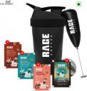 RAGE Silk Blend Flavour Sachets (Pack of 15) + Multi-purpose Shaker + Frother Instant Coffee  (3 x 21.67 g)...