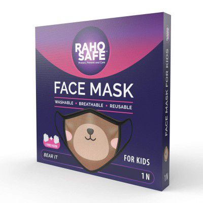 Raho Safe Dust Mask, Washable, Reusable, Breathable For Kids 1N