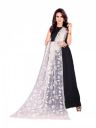 Rahulraj Textile Womens Nylon Mono Net Dupatta For Girls | Embroidery Dyeable Net Dupattas For Womens | White Net Dupatta For Girls/Womens - Pack of 1...