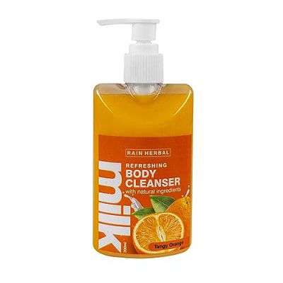 Rain Herbal Tangy Orange Refreshing Body Cleanser Milk with Natural Ingredients | Body Wash | 200ml