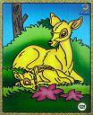 RAINBOW DIY - Fiberglass Painting Kit, Deer with Fawn, Medium (7.75x10.5 inch), Design No. 1221...