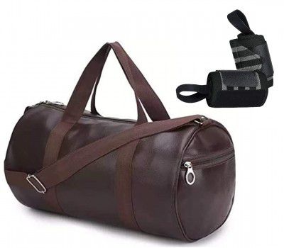 Raizex Combo Pack Of Pu-Leather Gym Bag Gym Duffel Bag With Shoulder Strap For Men's
