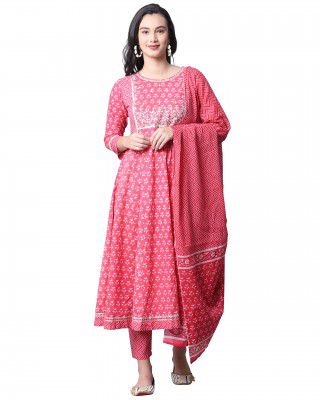 Rajnandini Women Cotton Kurta Set